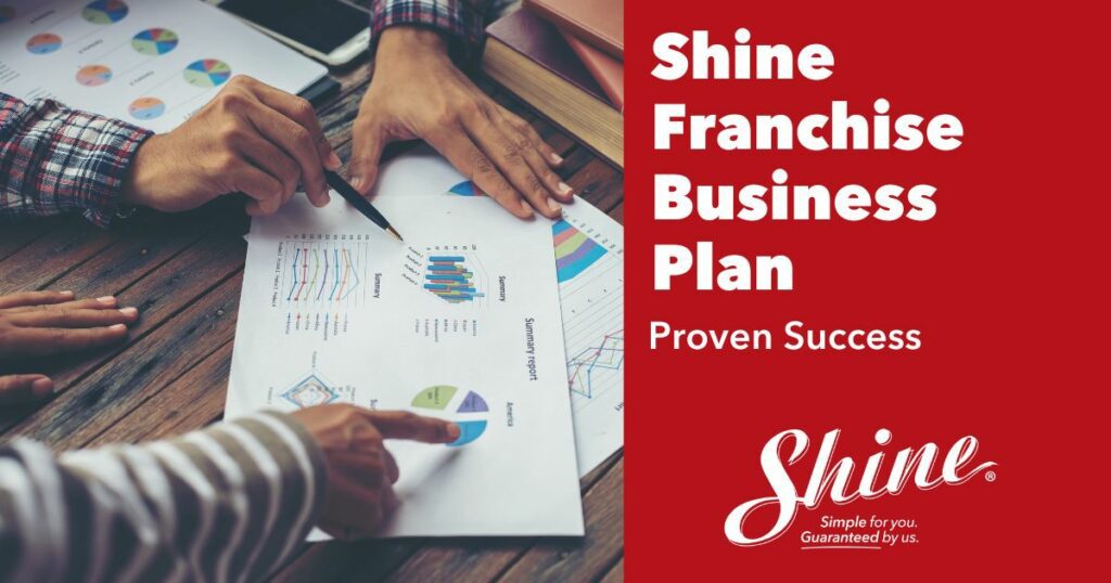Shine Franchise business plan header