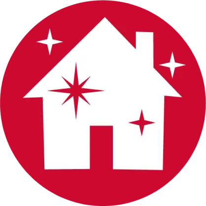 Shining house icon, referring good working business.