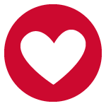 Hearth icon, referring positive energy