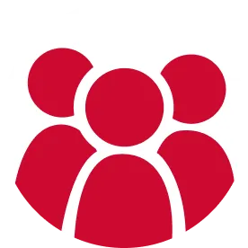 People icon, referring servant leadership